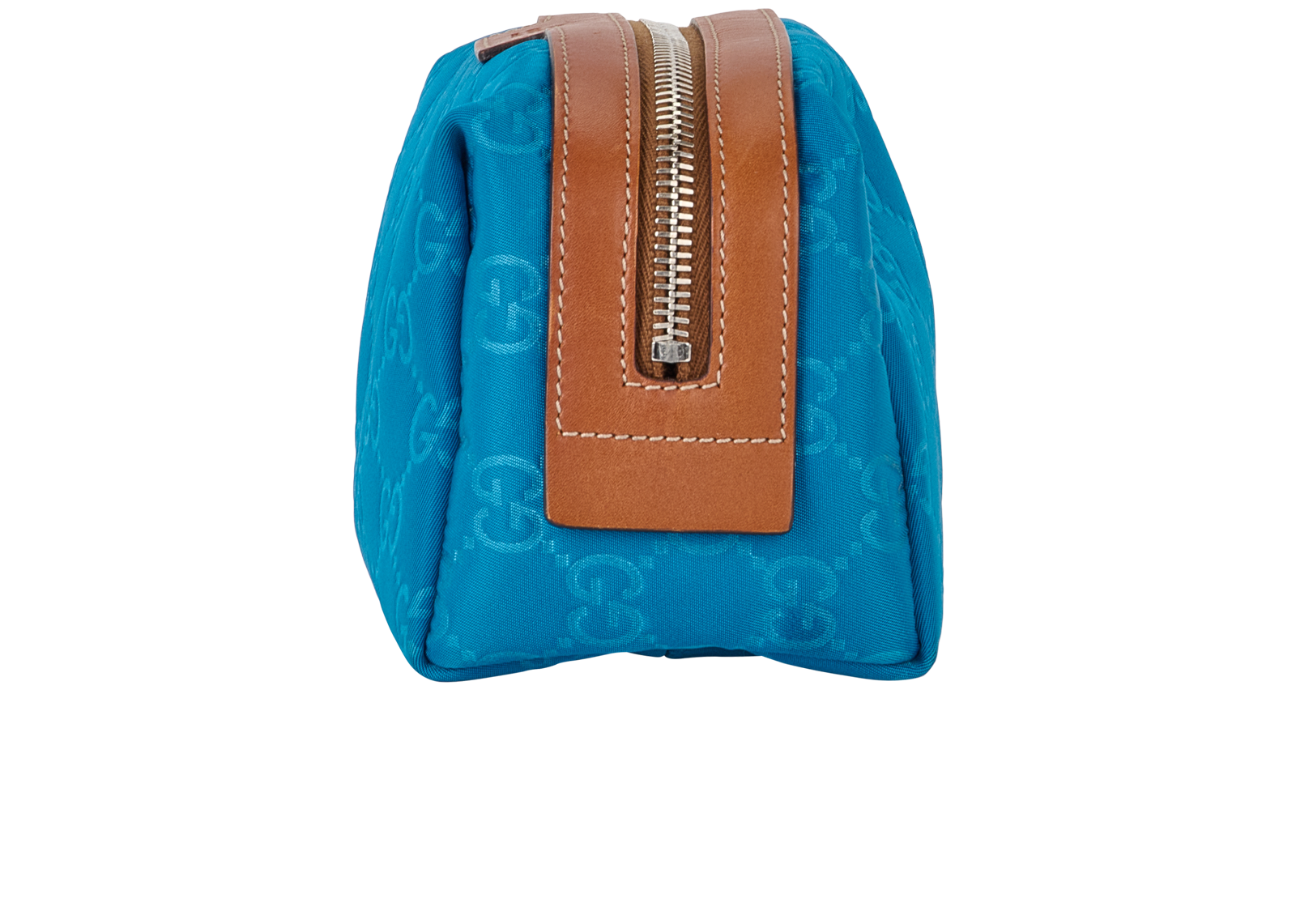 Gucci Wash Bag, &pound;180, Accessories, Blue/Tan, Nylon, Bottom view